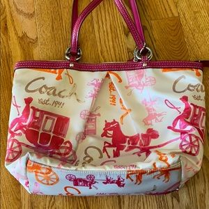 Beautiful limited coach purse with special design
